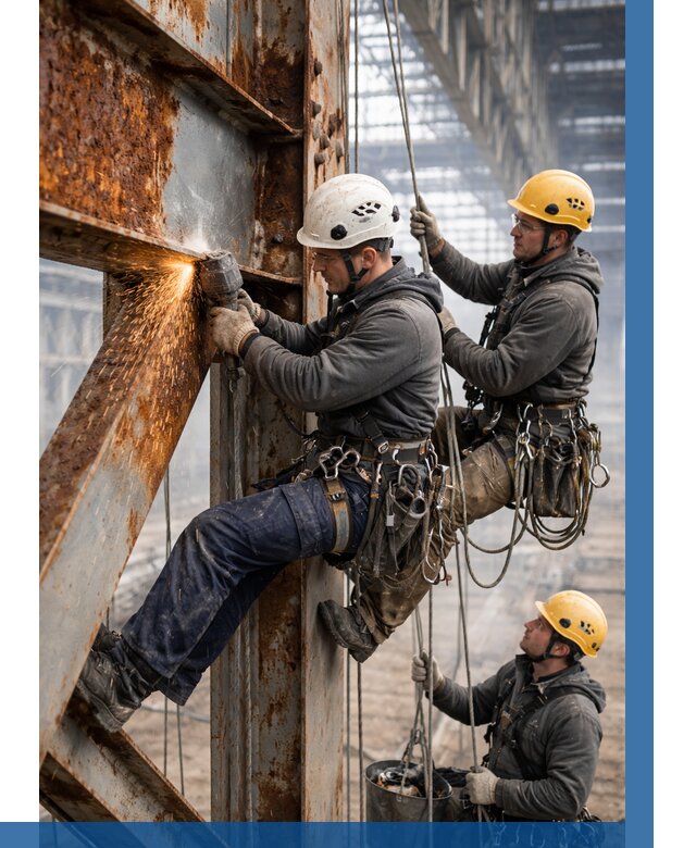 Зачистка металла от ржавчины в Ивантеевке от 360 р. | ВЫСОТНИК-Внт