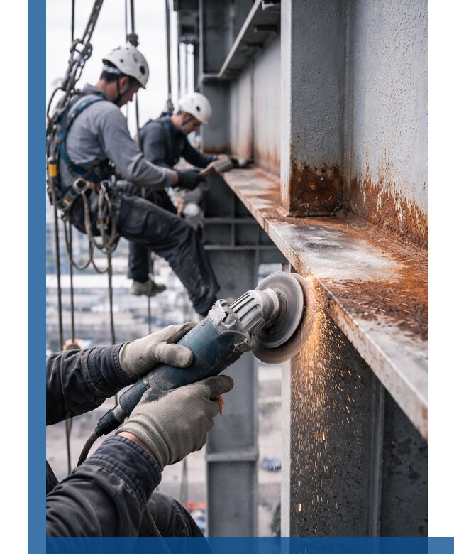 Зачистка металла от ржавчины и подготовка поверхностей в Ивантеевке