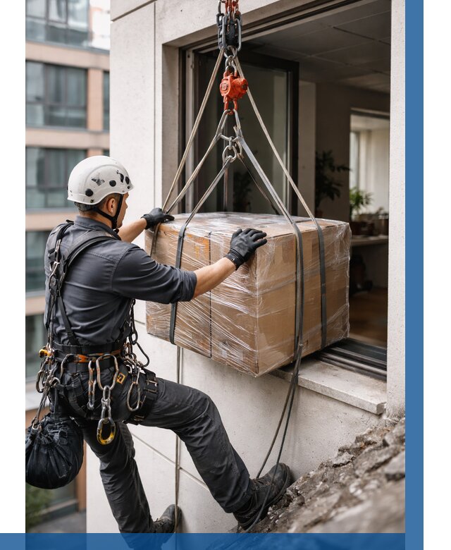 Подъем груза через окно в Ивантеевке от 4629 р. | ВЫСОТНИК-Внт