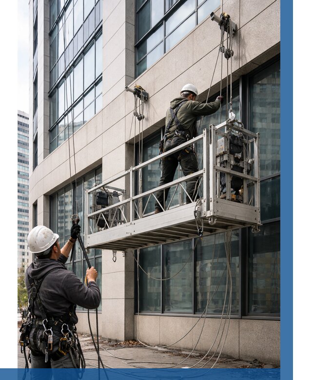 Монтаж и подъем фасадной люльки в Ивантеевке от 12344 р. | ВЫСОТНИК-Внт