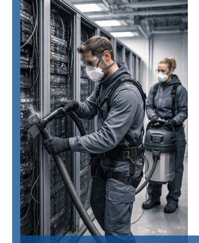 Обеспыливание серверной комнаты в Ивантеевке, профессиональная очистка