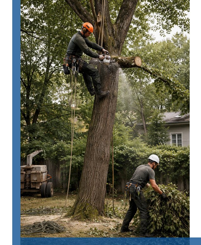 Кронирование деревьев в Ивантеевке, безопасная высотная обрезка