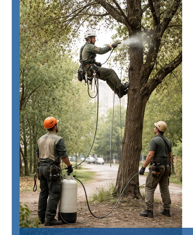 Обработка деревьев от вредителей в Ивантеевке профессиональная защита