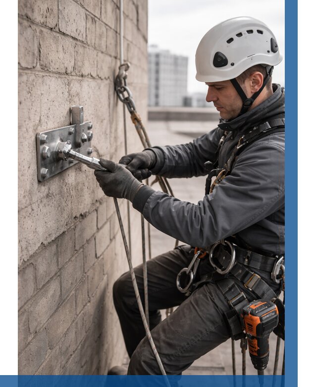 Установка анкерных точек в Ивантеевке от 3600 р. | ВЫСОТНИК-Внт